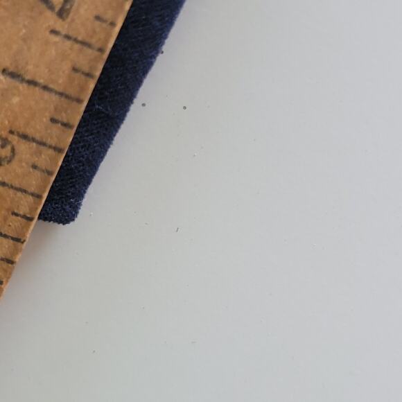 R & K Original Pant Suit Women 14 Two Piece Set Button Navy Velvet Pull On Pants - Picture 11 of 13